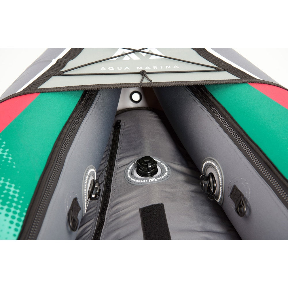 Aqua Marina LAXO 12'6" Inflatable Recreational Kayak | 2+1 Person, 462 lb Payload, AQUASHELL Hull
