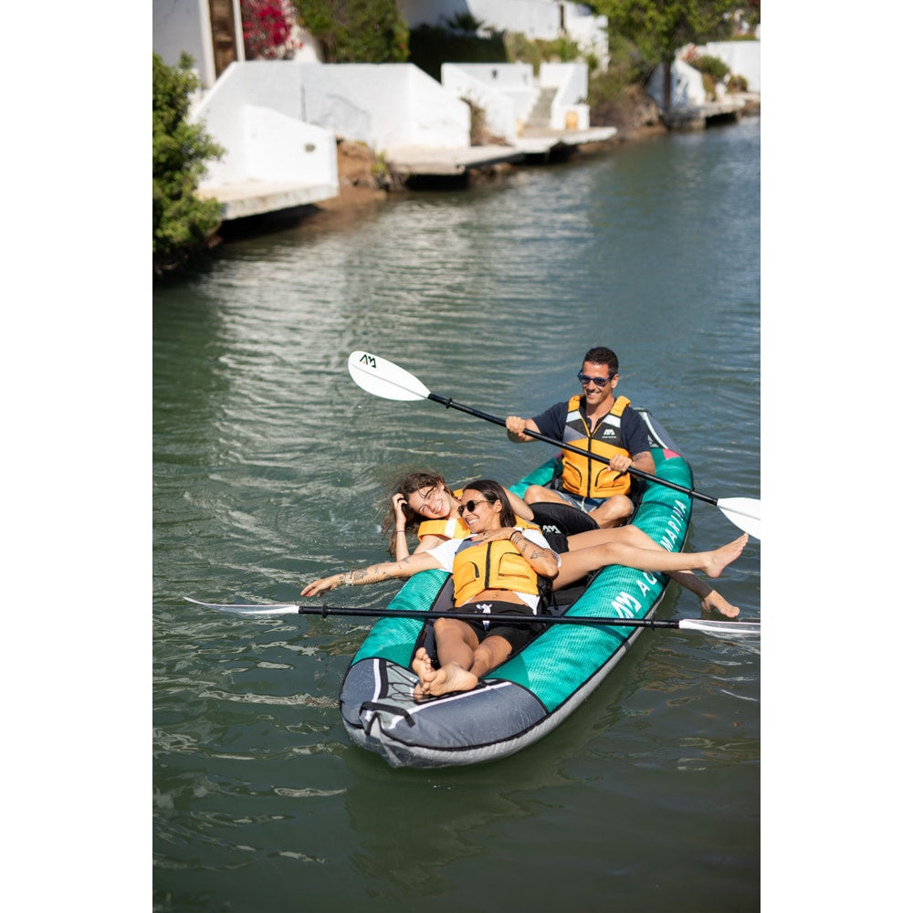 Aqua Marina LAXO 12'6" Inflatable Recreational Kayak | 2+1 Person, 462 lb Payload, AQUASHELL Hull