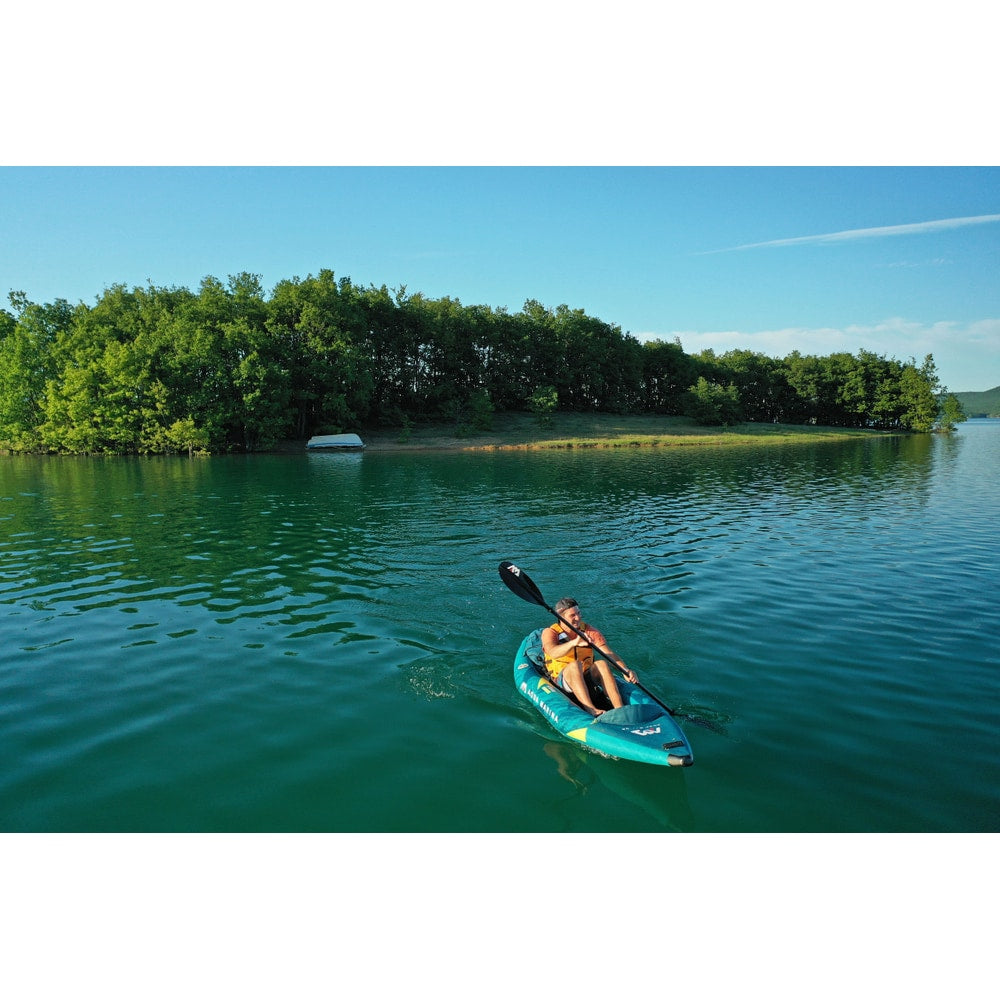 Aqua Marina STEAM 10'3" Inflatable Whitewater Kayak | 1-Person, Drop-Stitch Floor, Class III Ready