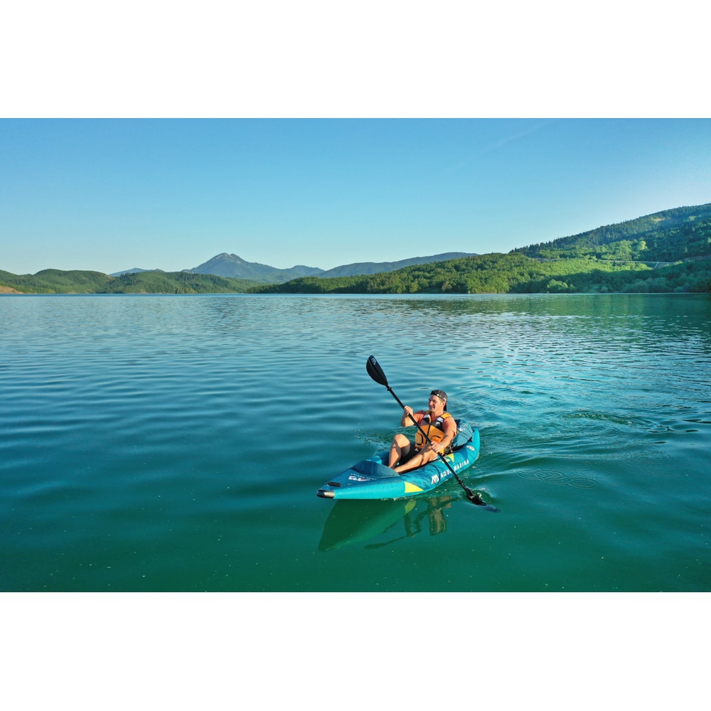 Aqua Marina STEAM 10'3" Inflatable Whitewater Kayak | 1-Person, Drop-Stitch Floor, Class III Ready
