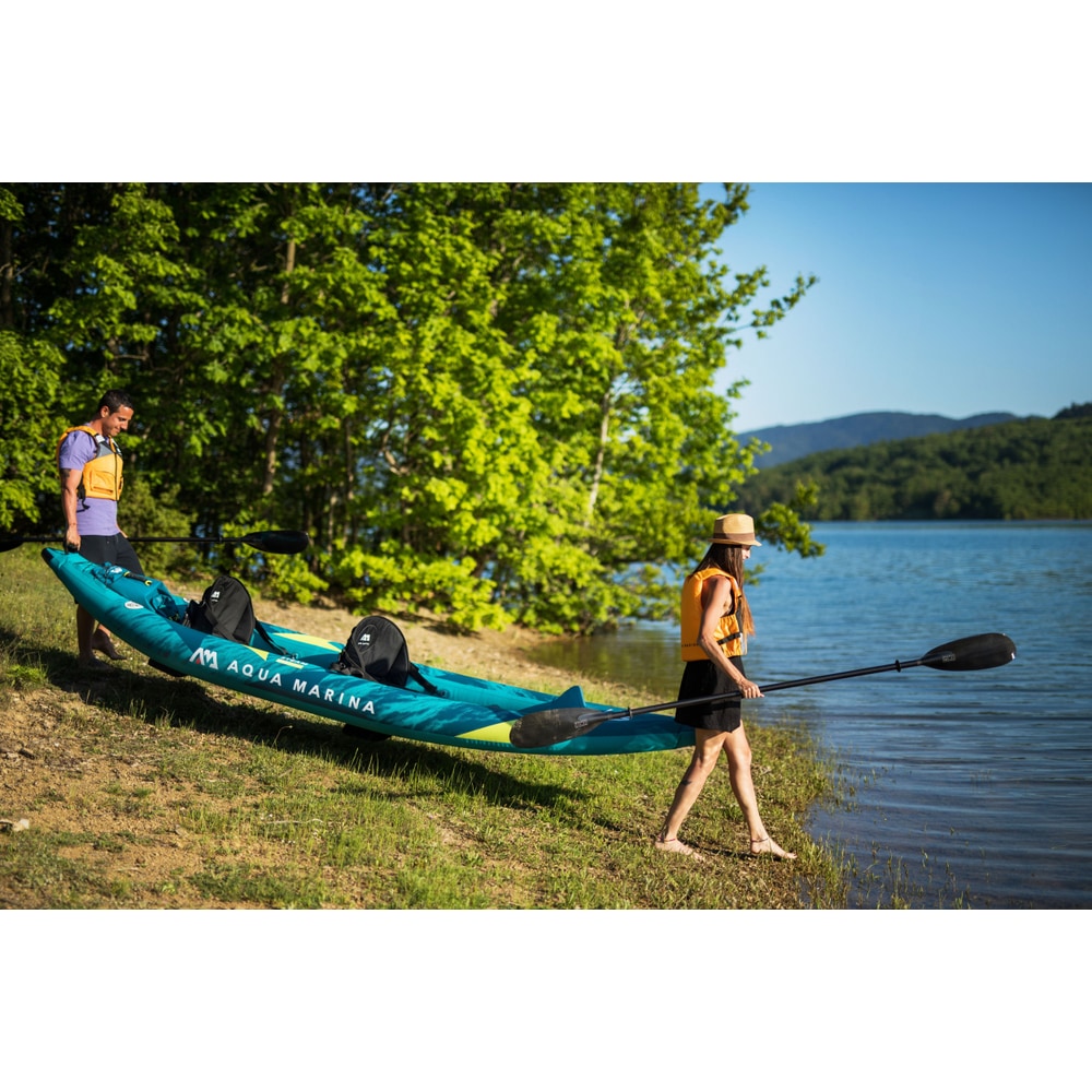 Aqua Marina STEAM 13'6" Inflatable Whitewater Kayak | 2-Person, Drop-Stitch Floor, 396 lb Payload