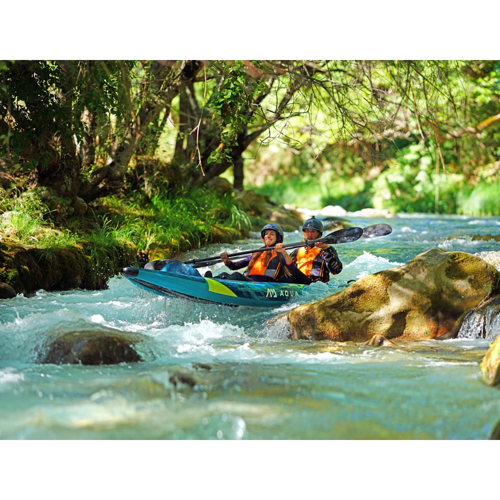 Aqua Marina STEAM 13'6" Inflatable Whitewater Kayak | 2-Person, Drop-Stitch Floor, 396 lb Payload