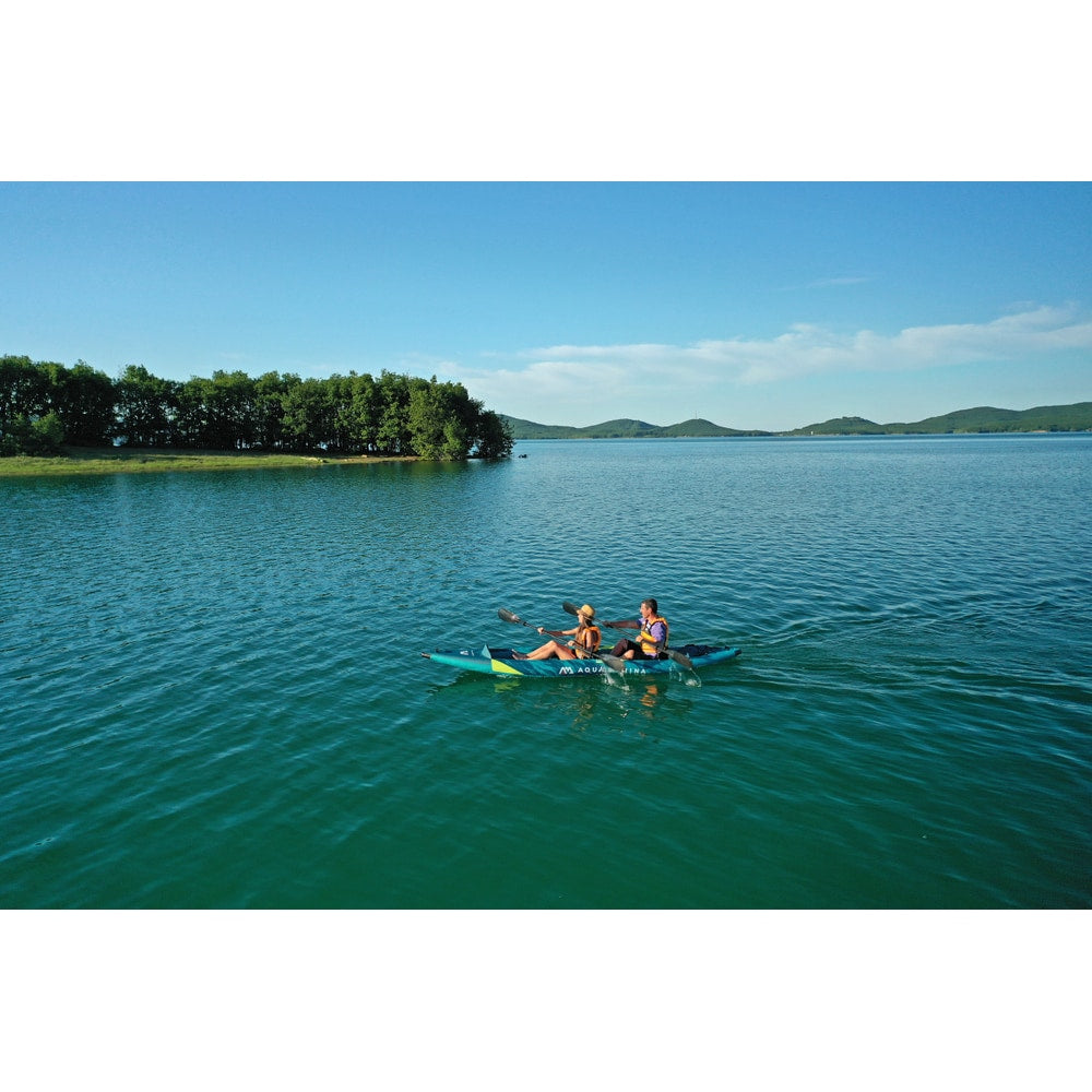Aqua Marina STEAM 13'6" Inflatable Whitewater Kayak | 2-Person, Drop-Stitch Floor, 396 lb Payload