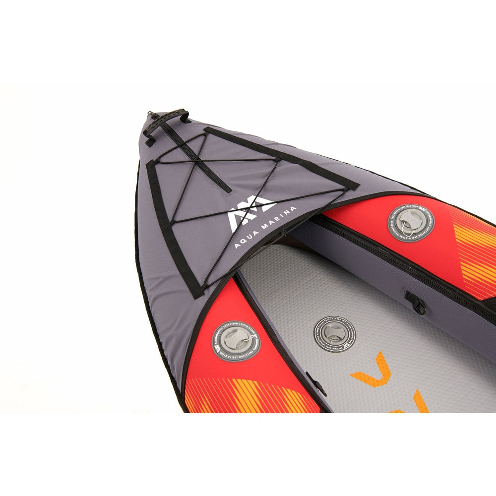 Aqua Marina MEMBA 12'10" Inflatable Touring Kayak | Tandem, Drop-Stitch Floor, 396 lbs Payload
