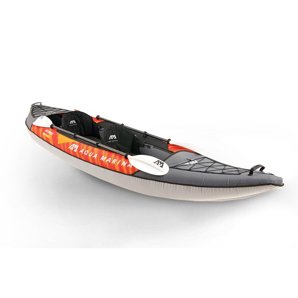 Aqua Marina MEMBA 12'10" Inflatable Touring Kayak | Tandem, Drop-Stitch Floor, 396 lbs Payload