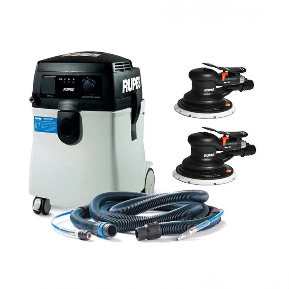 S245 Portable Vacuum Long Hose Kit with (2) RH356A Skorpio Sander