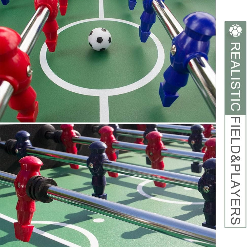 Table Soccer Arcade Game: Table Soccer Table - A match sized soccer table with 2 balls and 2 beverage racks