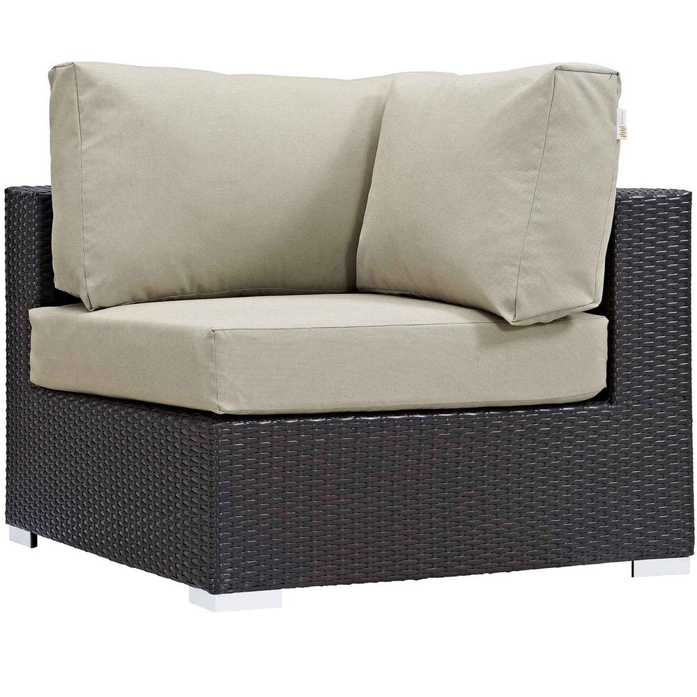 Patio Elegance Outdoor Sectional Set - 10-Piece Convene Lounge Set by Modway