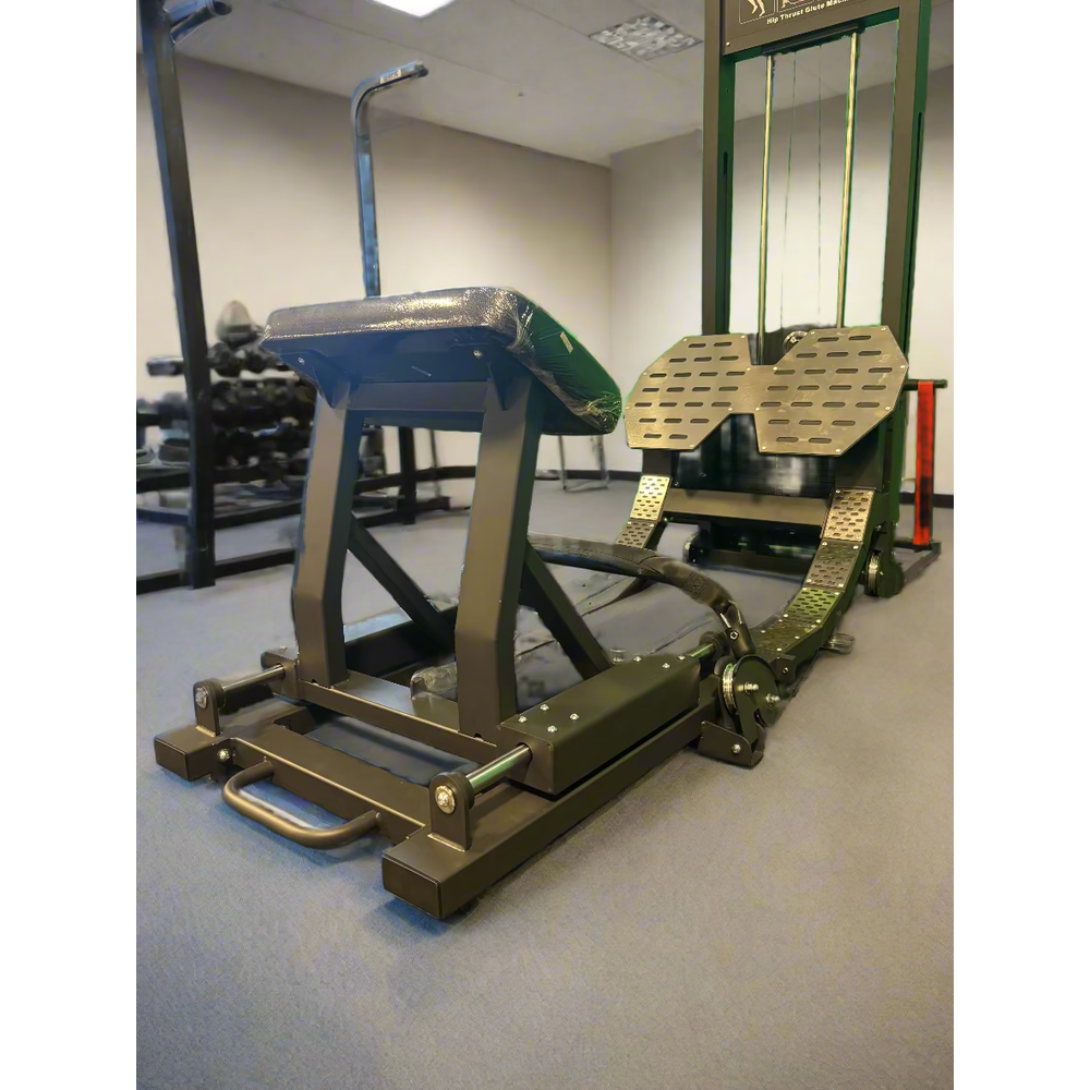 Selectorized Hip Thrust Glute Machine w/ 250lb Weight Stack (New)