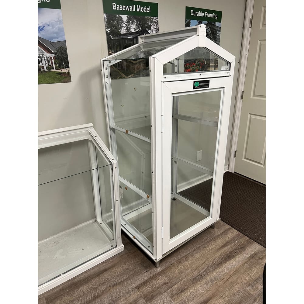Janco Garden Curio Indoor/Outdoor Mini Greenhouse Cabinet | Aluminum Frame, Glass or Lexan, Lifetime Warranty