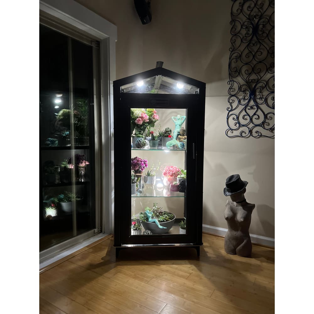 Janco Garden Curio Indoor/Outdoor Mini Greenhouse Cabinet | Aluminum Frame, Glass or Lexan, Lifetime Warranty