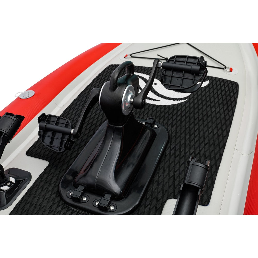 Nautiqua | ARUBA | Deluxe Paddleboard Fishing Pedal Kayak | Red