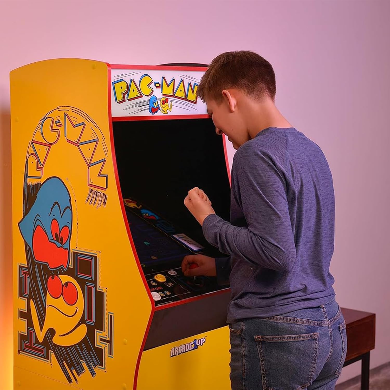 Arcade1Up PAC-MAN Deluxe Arcade Machine (5 Feet Tall | 14 Games)