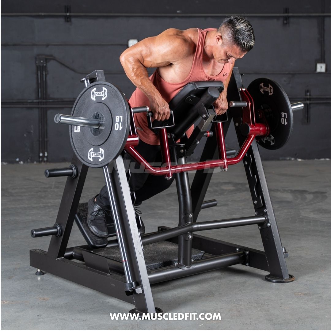 Power Leverage V2 Chest Supported Linear Bearing Row Machine | Muscle D Fitness