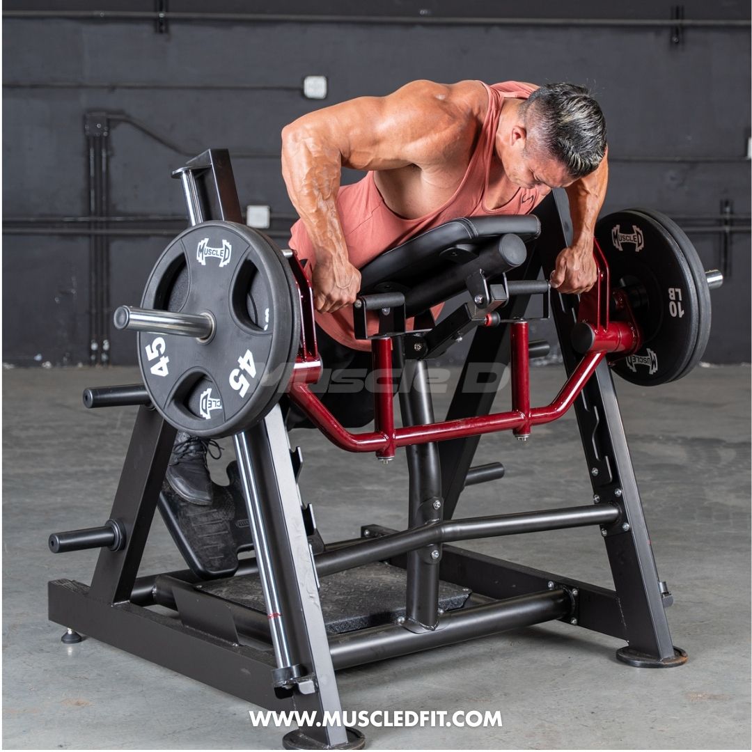 Power Leverage V2 Chest Supported Linear Bearing Row Machine | Muscle D Fitness