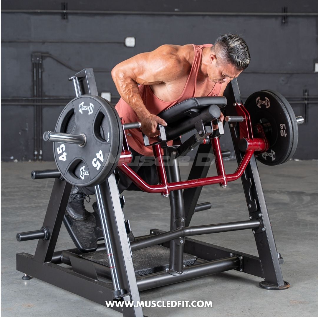 Power Leverage V2 Chest Supported Linear Bearing Row Machine | Muscle D Fitness