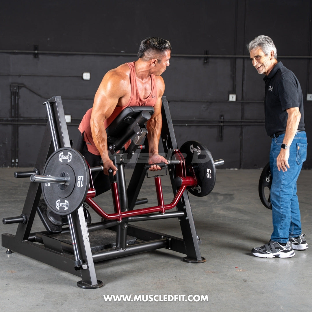 Power Leverage V2 Chest Supported Linear Bearing Row Machine | Muscle D Fitness
