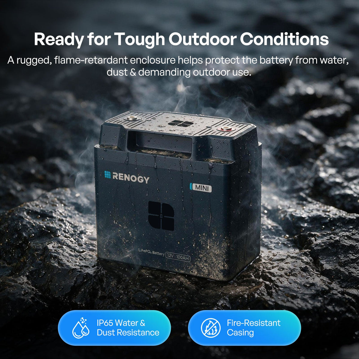 Renogy Reserve Mini Smart 12V 100Ah LiFePO4 Battery - view 7
