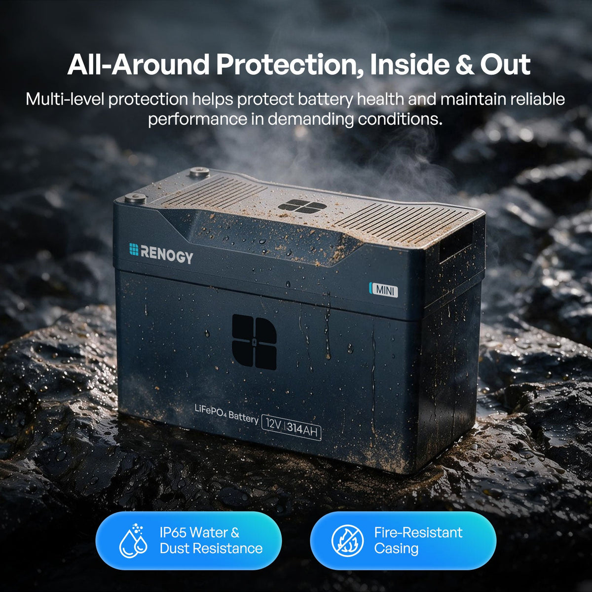 Renogy Reserve Mini Smart 12V LiFePO4 Battery (200Ah / 314Ah) - view 6