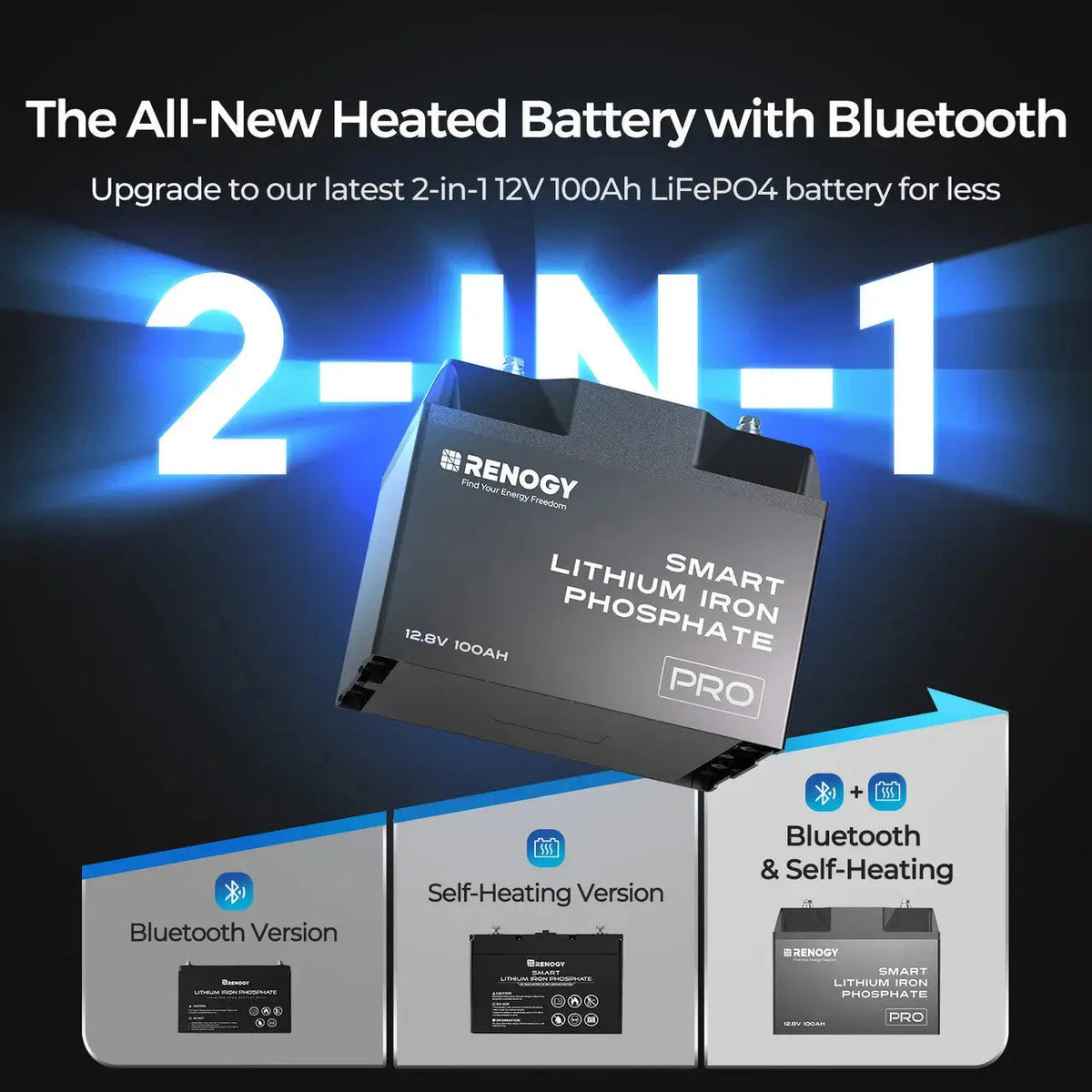 Renogy PRO 12V 100Ah Smart LiFePO4 Battery - view 7