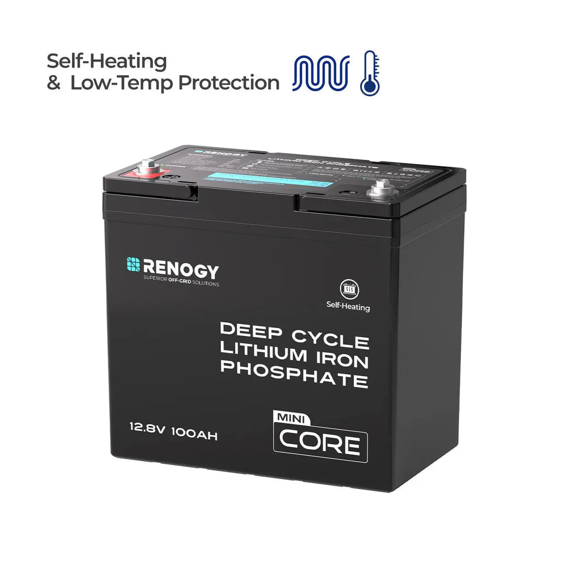 Renogy Core Mini 12V 100Ah DuoHeat LiFePO4 Battery - view 2