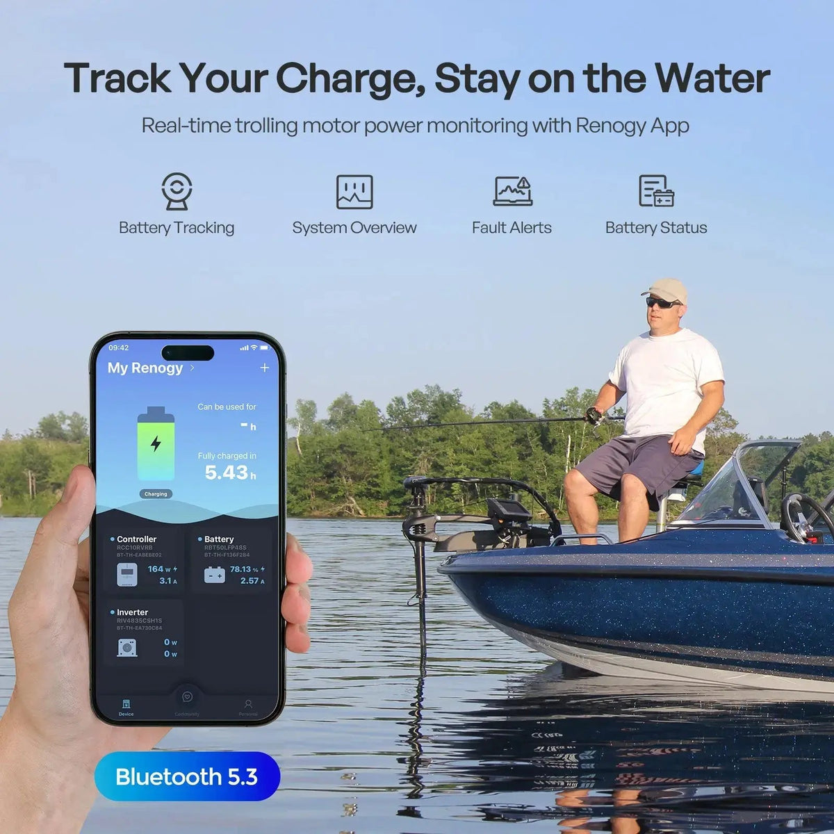 Renogy Core 12V 100Ah Trolling Motor LiFePO4 Battery - view 5