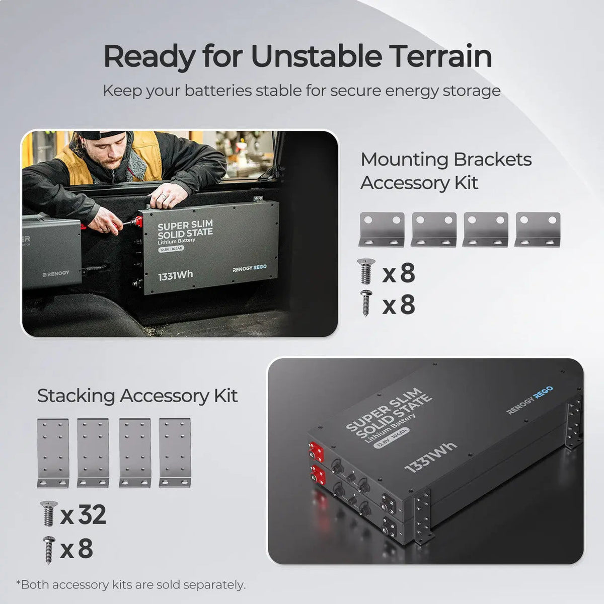 Renogy REGO 12V 104Ah Super Slim LiFePO4 Battery - view 5