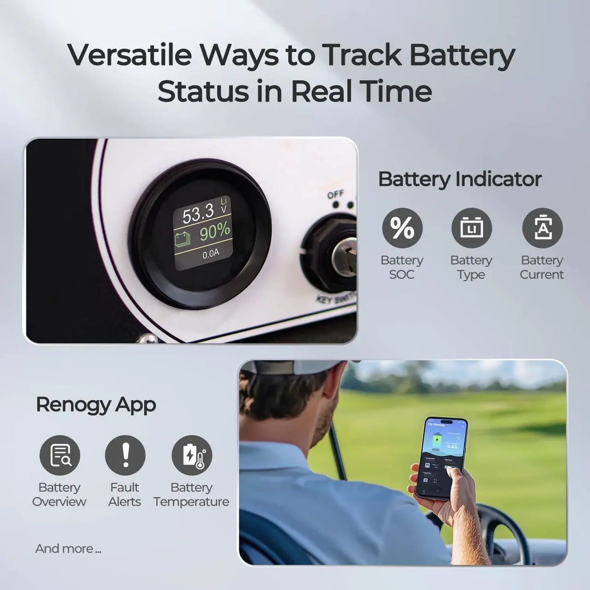 Renogy 48V 105Ah Golf Cart Lithium Battery - view 7