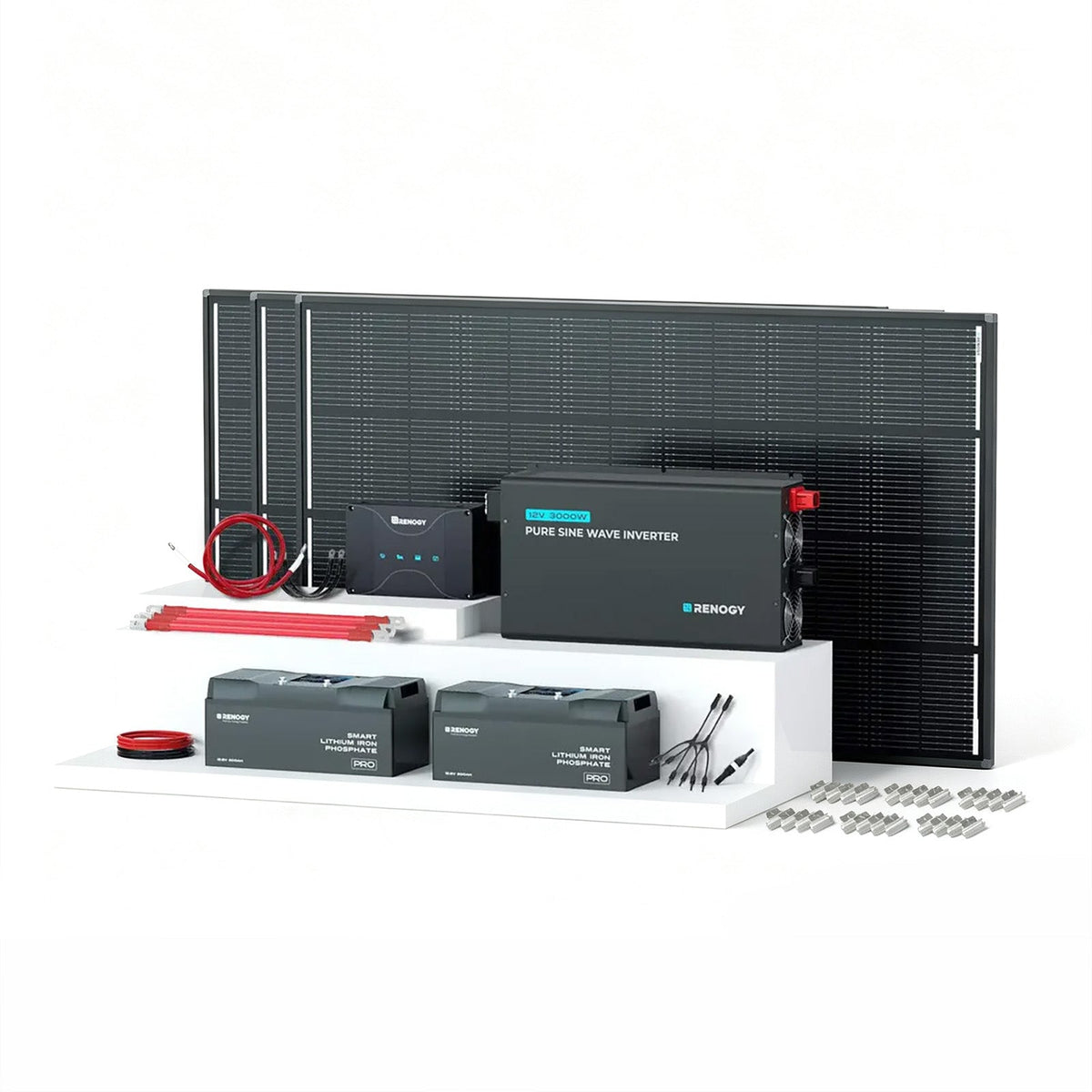 Renogy 600W 12V ShadowFlux Solar Kit with 5.12kWh Battery - view 3