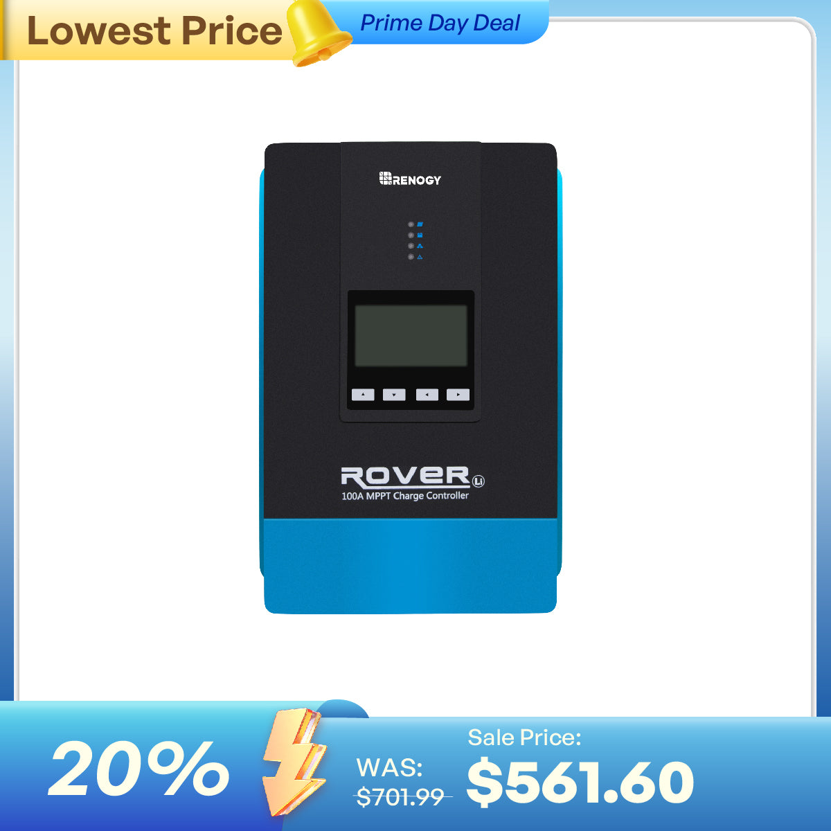 Renogy Rover 100A MPPT Solar Charge Controller - view 1
