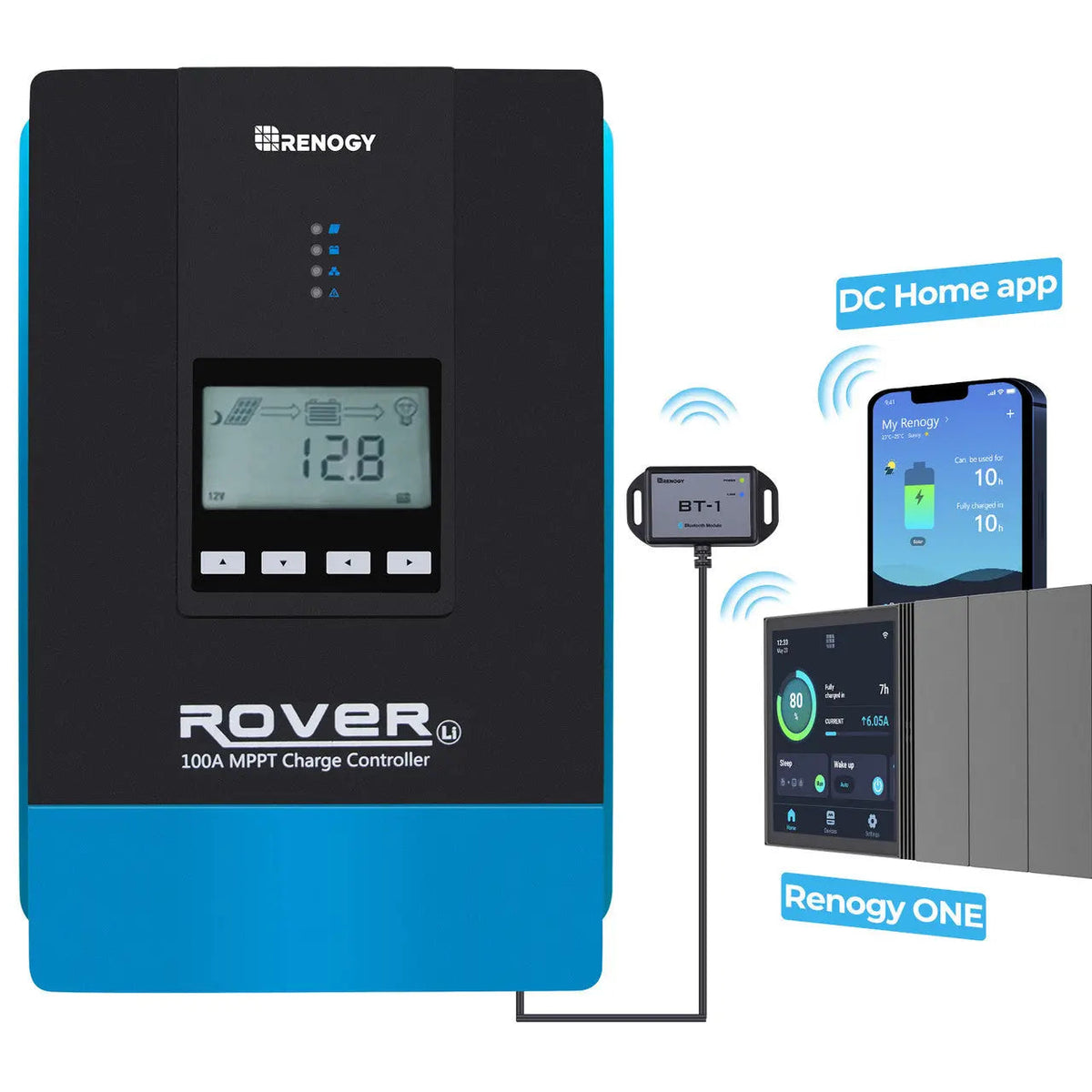 Renogy Rover 100A MPPT Solar Charge Controller - view 2