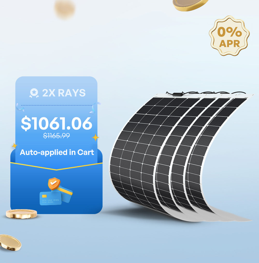 Renogy 200W 12V Flexible Monocrystalline Solar Panel - view 11