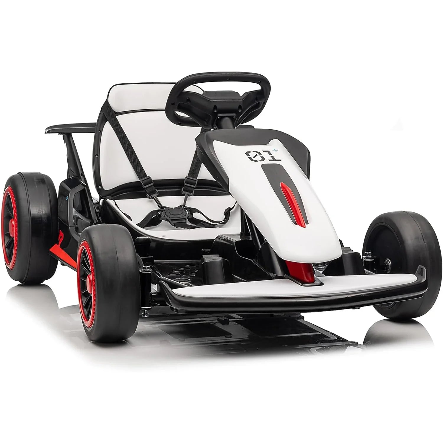 24V Electric Drift Go Kart for Kids with 200W Dual Motor,Music, Horn,8.1MPH High Speed,Ride On Racing Toy for Teens, Boys Girls