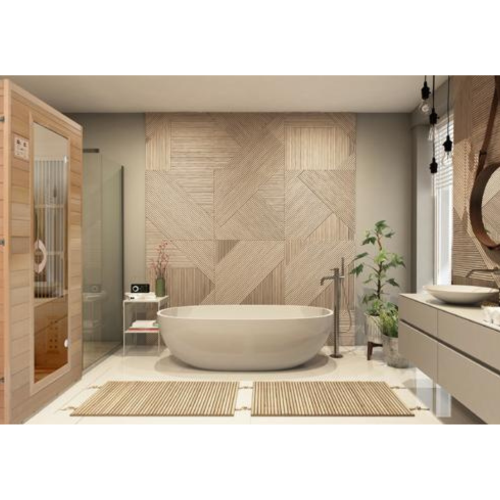 Blisspod, Vienna, Far Infrared Sauna Canadian Hemlock Very Low EMF Sauna, 4 Heaters – 2 Persons