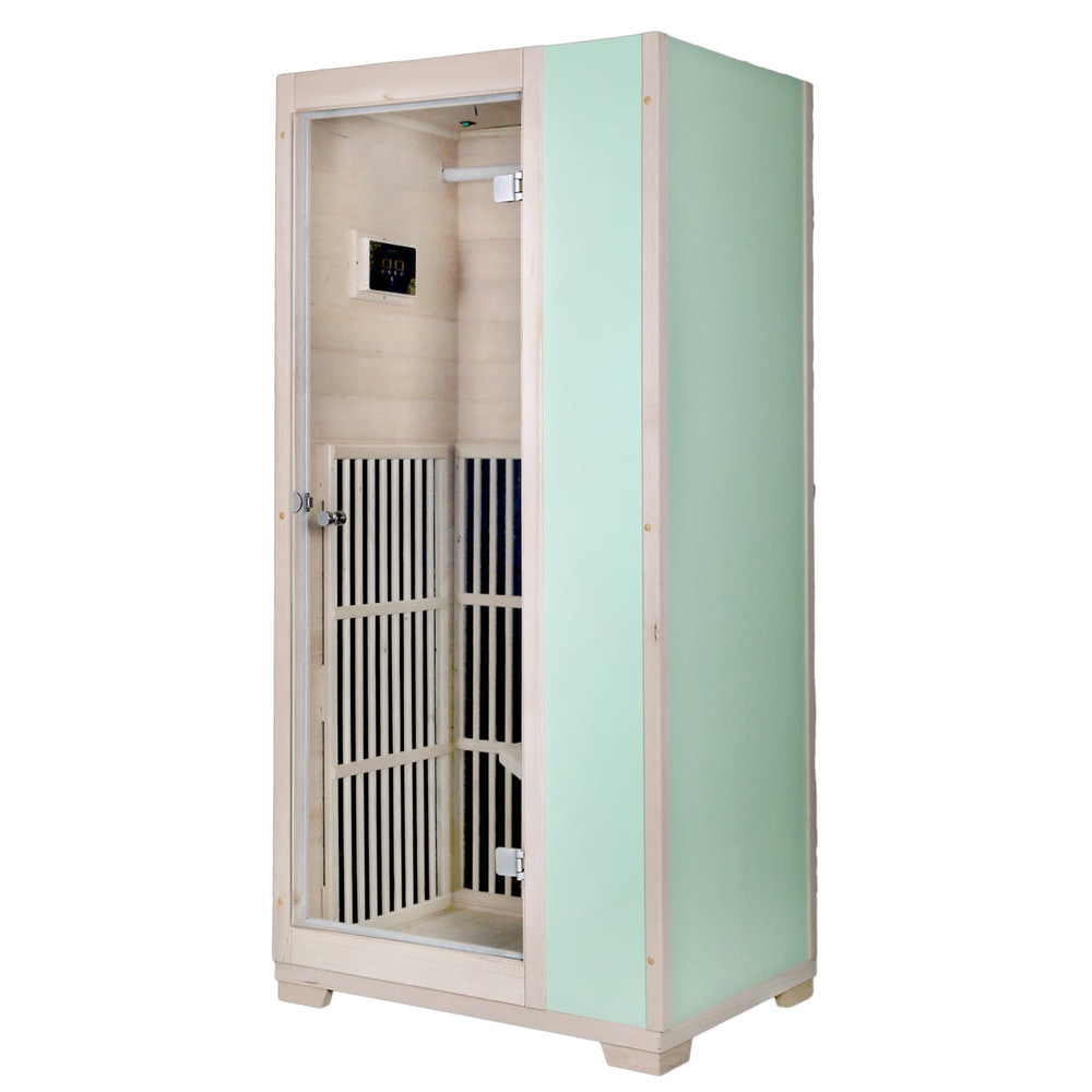 Blisspod | Vienna | Far Infrared Sauna | Canadian Hemlock Very Low EMF | 72.8"H x 35.4"W x 25.6"D | 1 Person