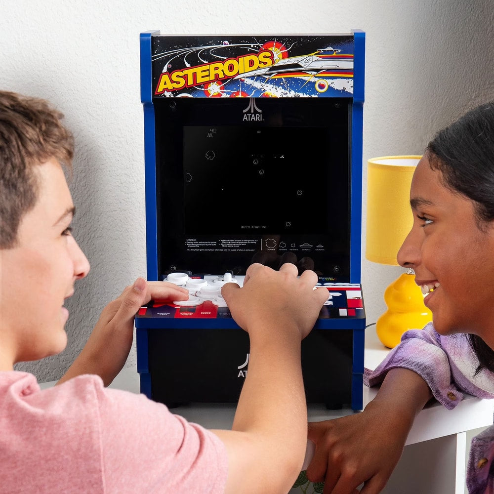 Arcade Classics Atari Asteroids Counter Series Game Machine with 8" Screen and 5 Games