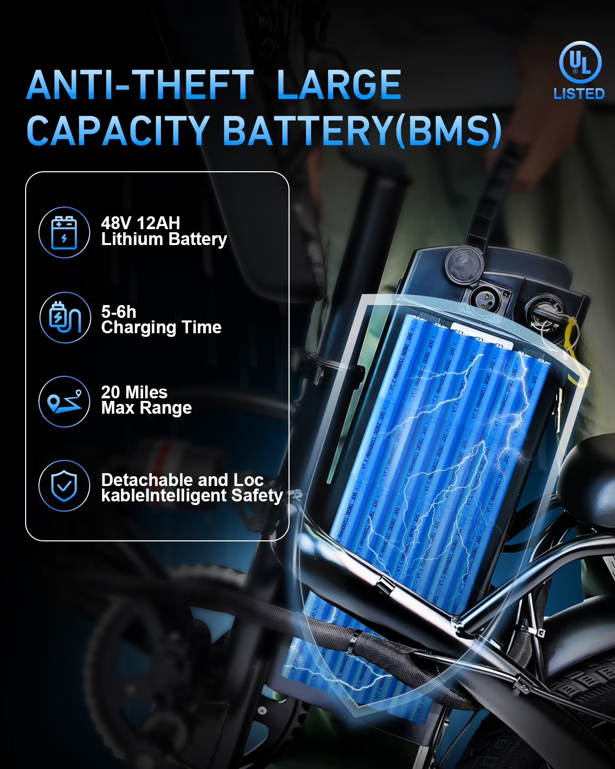 Electric Bike for Adults, Ebike, Electric Bicycle with 48V 12AH Remove Battery,14" Folding Ebike, 21MPH,20+ Miles(Max),500W High Motor,Multi-Shock Absorption,Commuting Mini E Bikes,Ul2849