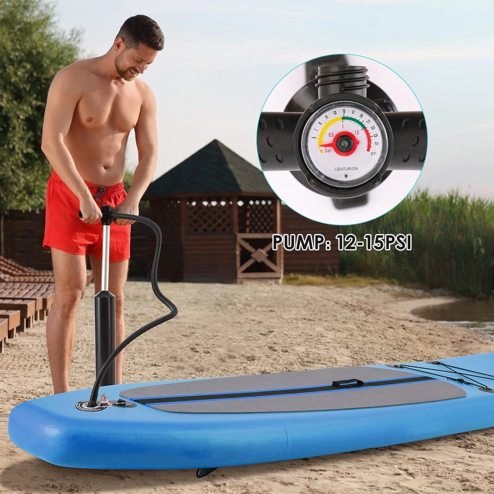 11Ft Inflatable Stand up Paddle Board with Premium SUP Accessories, Aluminum Paddle, Carrying Bag