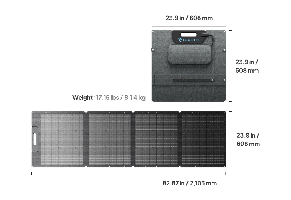 BLUETTI 200W Portable Solar Panel - view 2