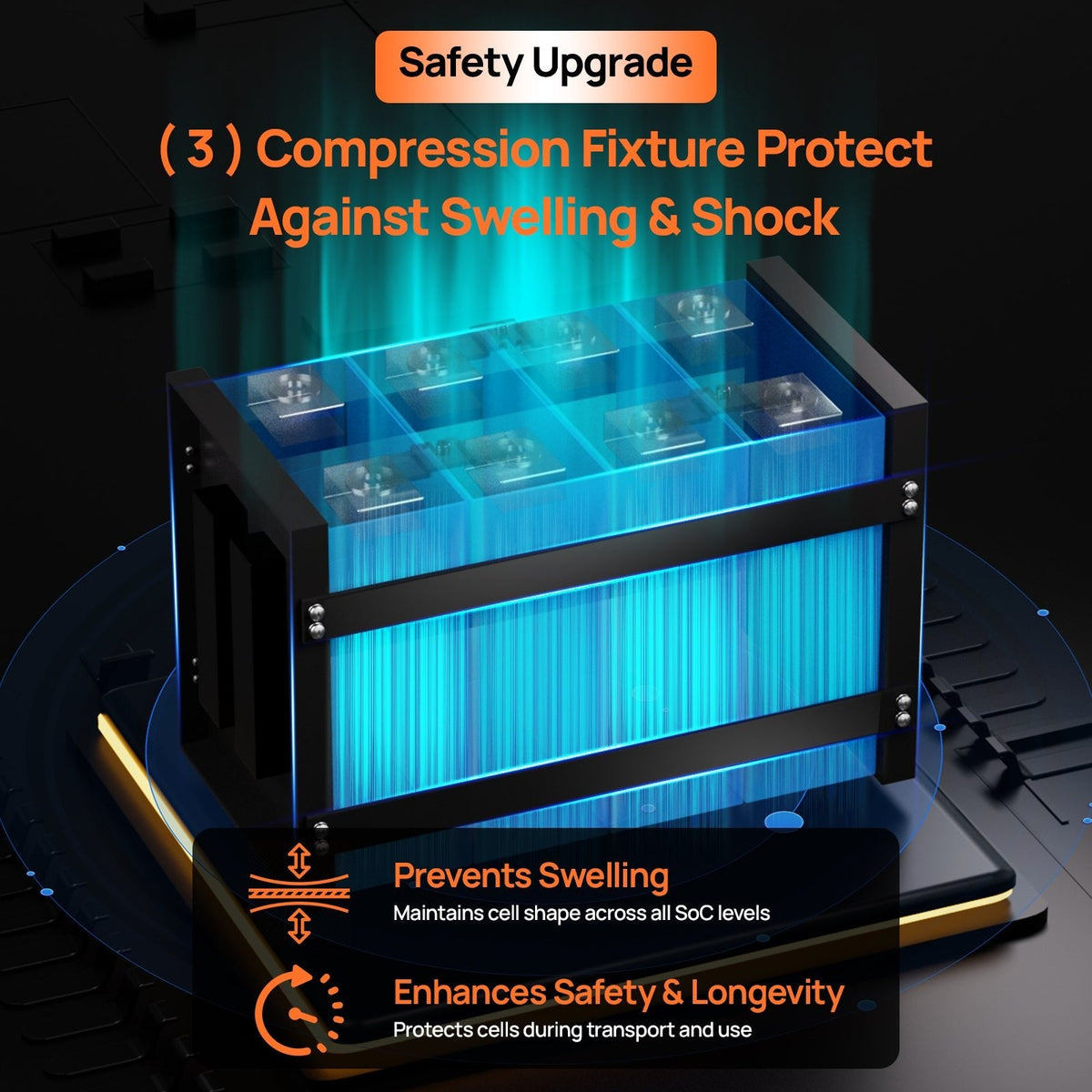 ECO-WORTHY EnergyTrek 12V 314Ah LiFePO4 Battery - view 7