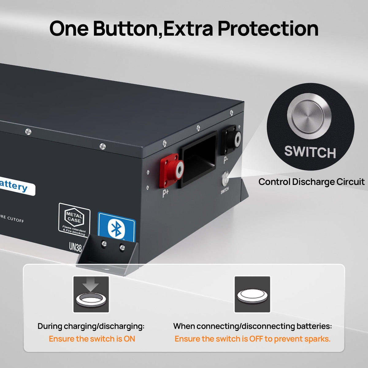 ECO-WORTHY 24V 100Ah Metal Case LiFePO4 Battery - view 3