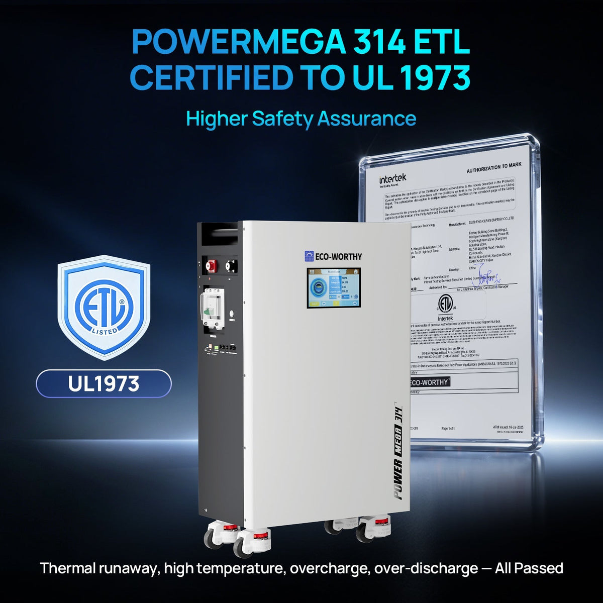 ECO-WORTHY PowerMega 314 51.2V 314Ah Battery - view 2
