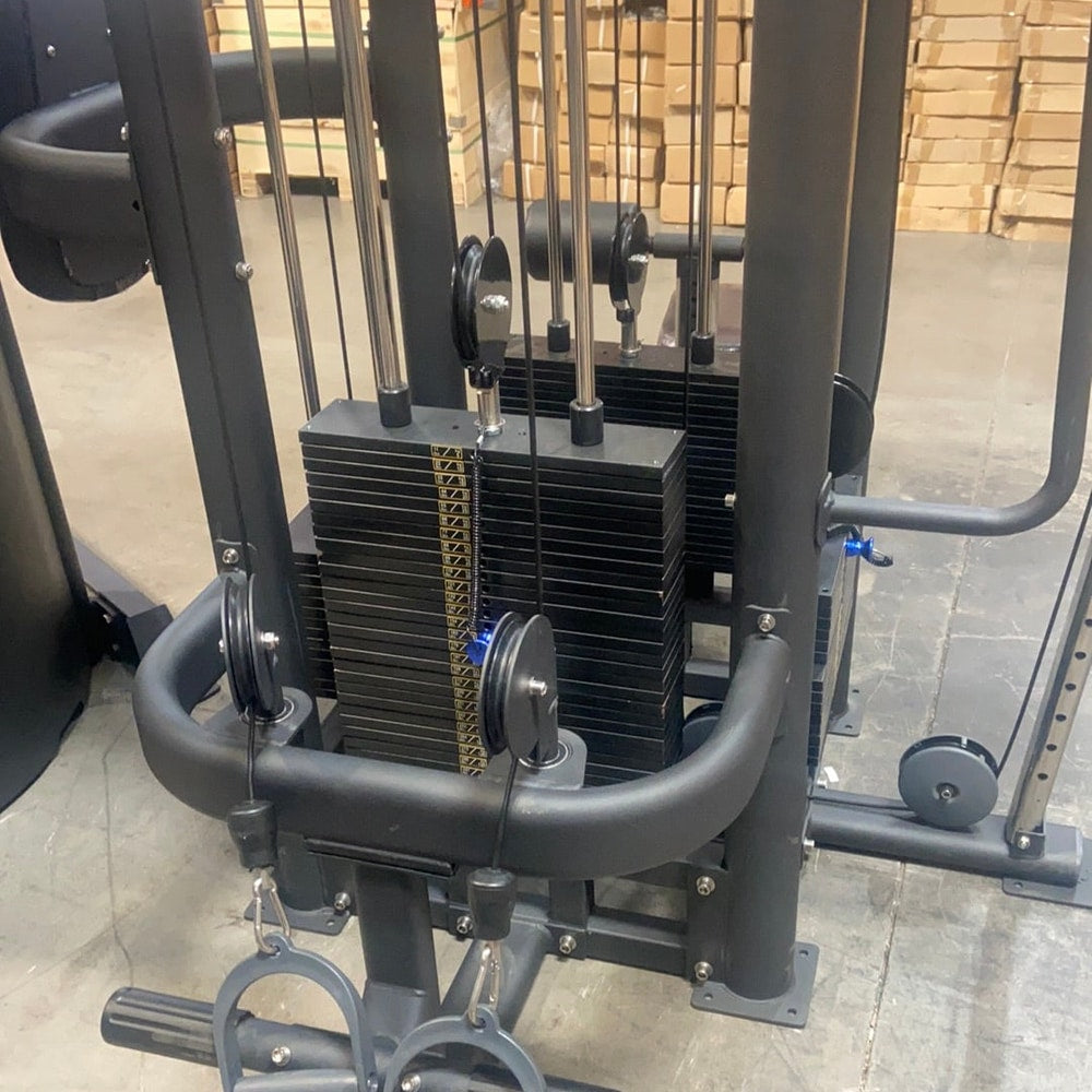 Selectorized 4 Station Jungle Gym Machine with 4x Weight Stacks (New)
