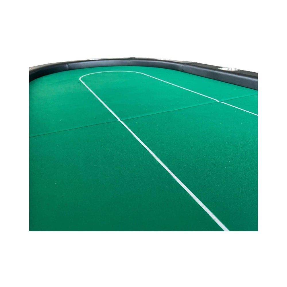 Premium 94-Inch Foldable 10-Player Poker Table With Wheels (SAK43087)
