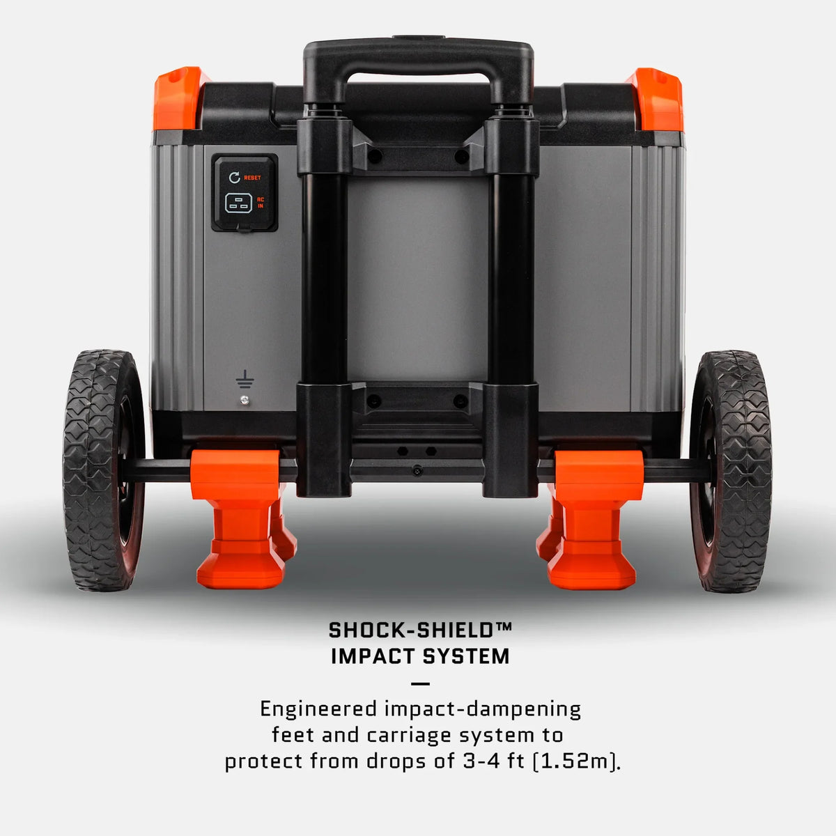 Dark Energy Recon 2000 Portable Power Station | 2016Wh, 2400W Pure Sine Inverter, Rugged Wheeled Case