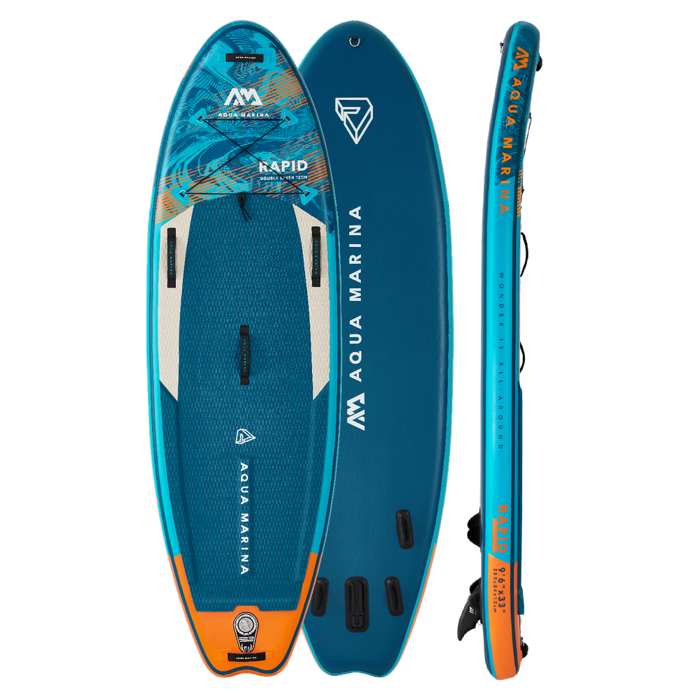 Aqua Marina RAPID 9'6" Inflatable Paddle Board River SUP