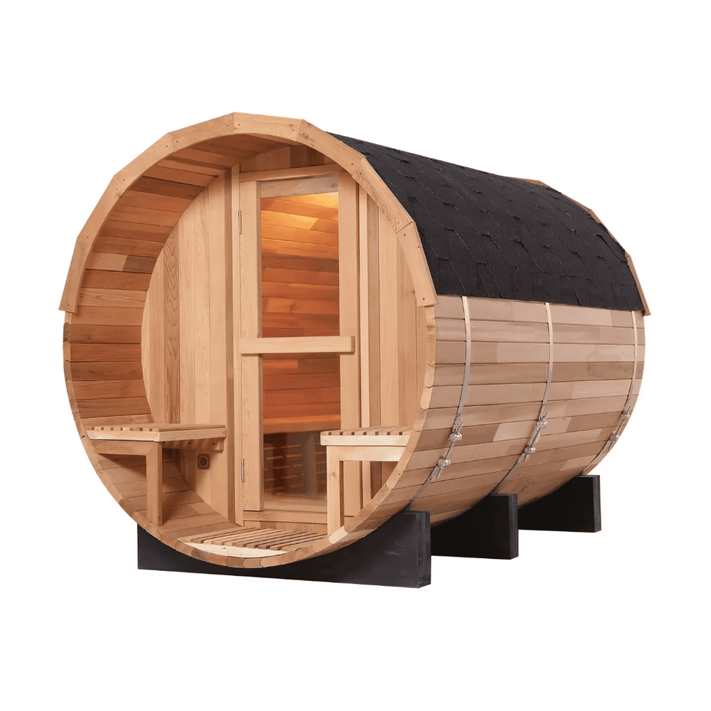 Handmade Western Red Cedar Electric Sauna | Electric Heater, Bench Seating, Home Wellness