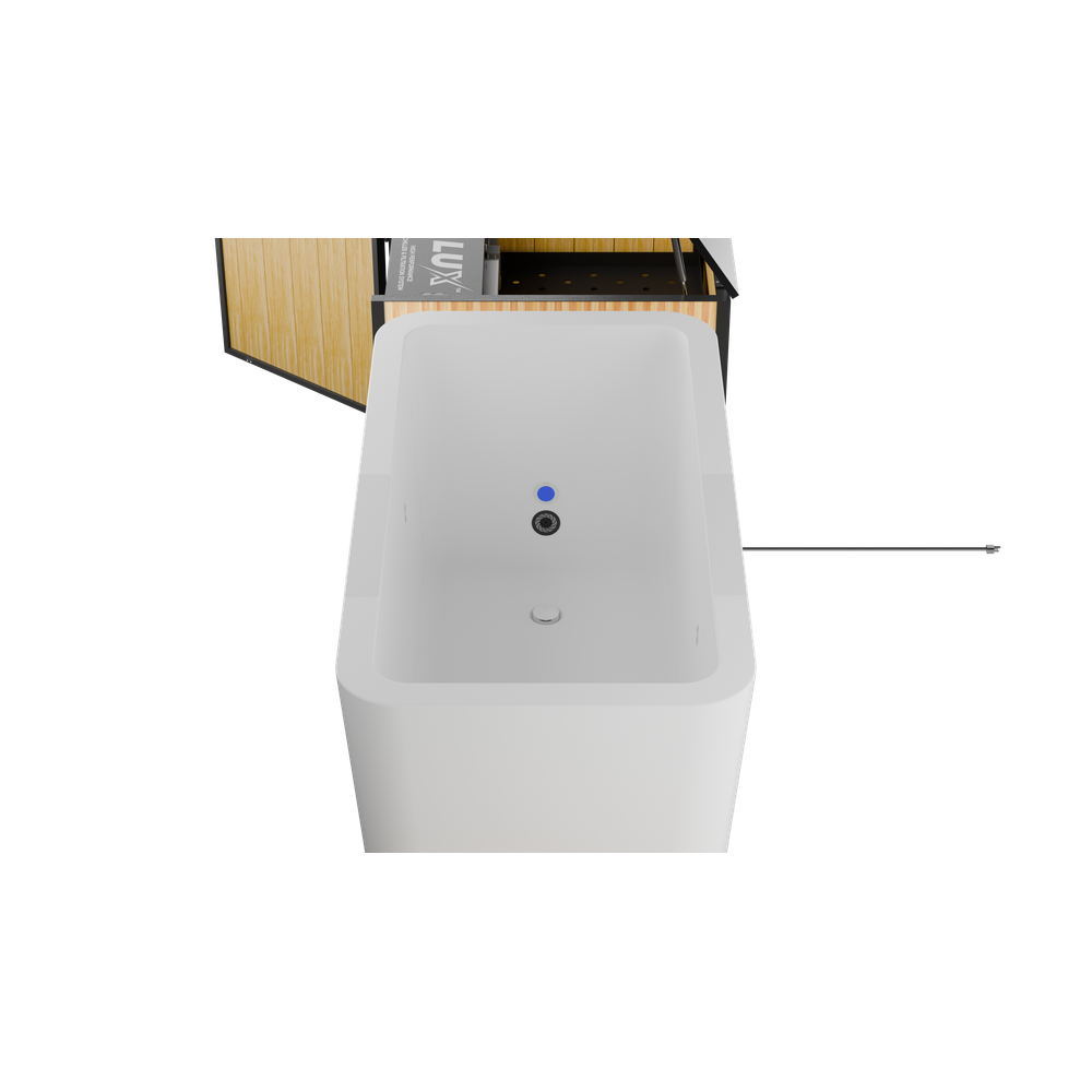 RevX Acrylic X Tub Cold Plunge + LUX High Performance Chiller and Filtration System