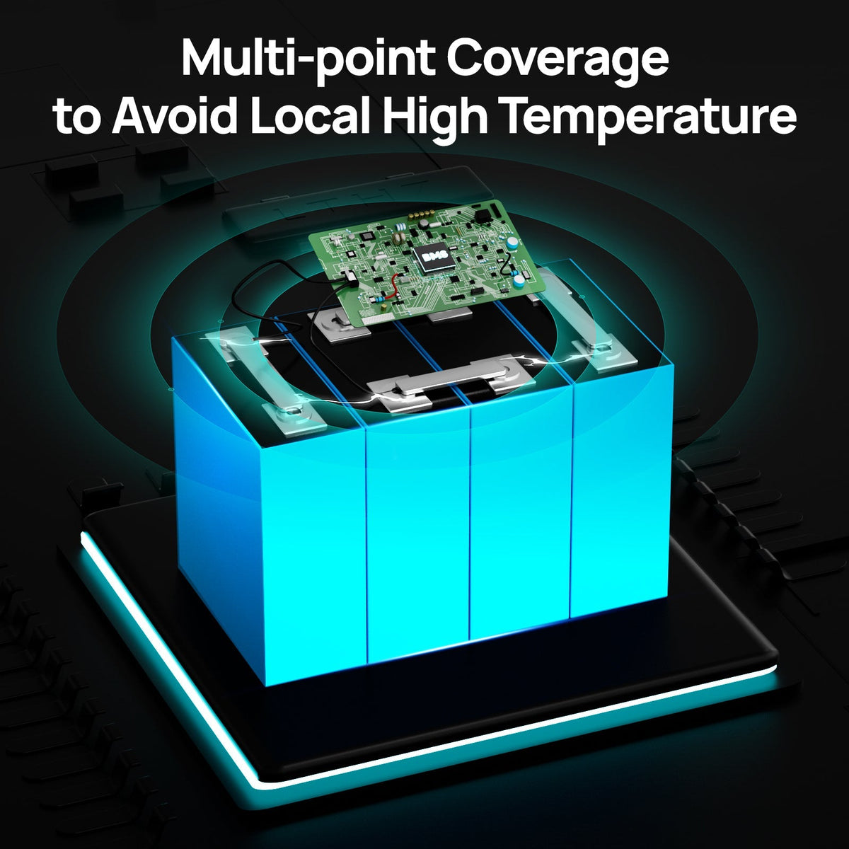 ECO-WORTHY 12V 100Ah LiFePO4 Battery with Bluetooth - view 2